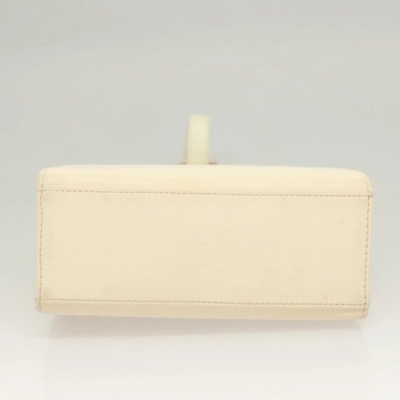 SAINT LAURENT Hand Bag Nylon Beige Auth BA3156 - Picture 6 of 16
